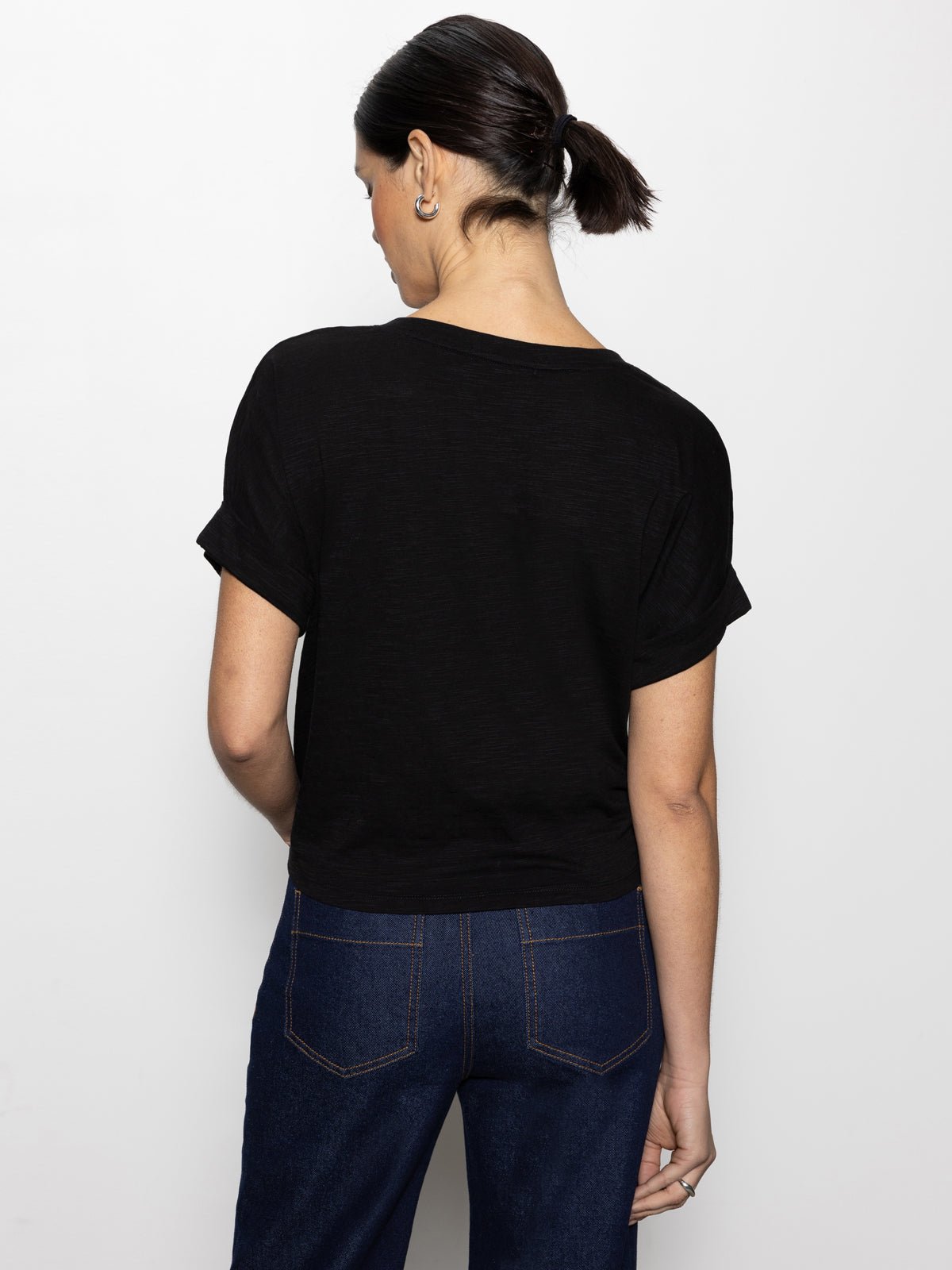 All Day Tie Tee Black