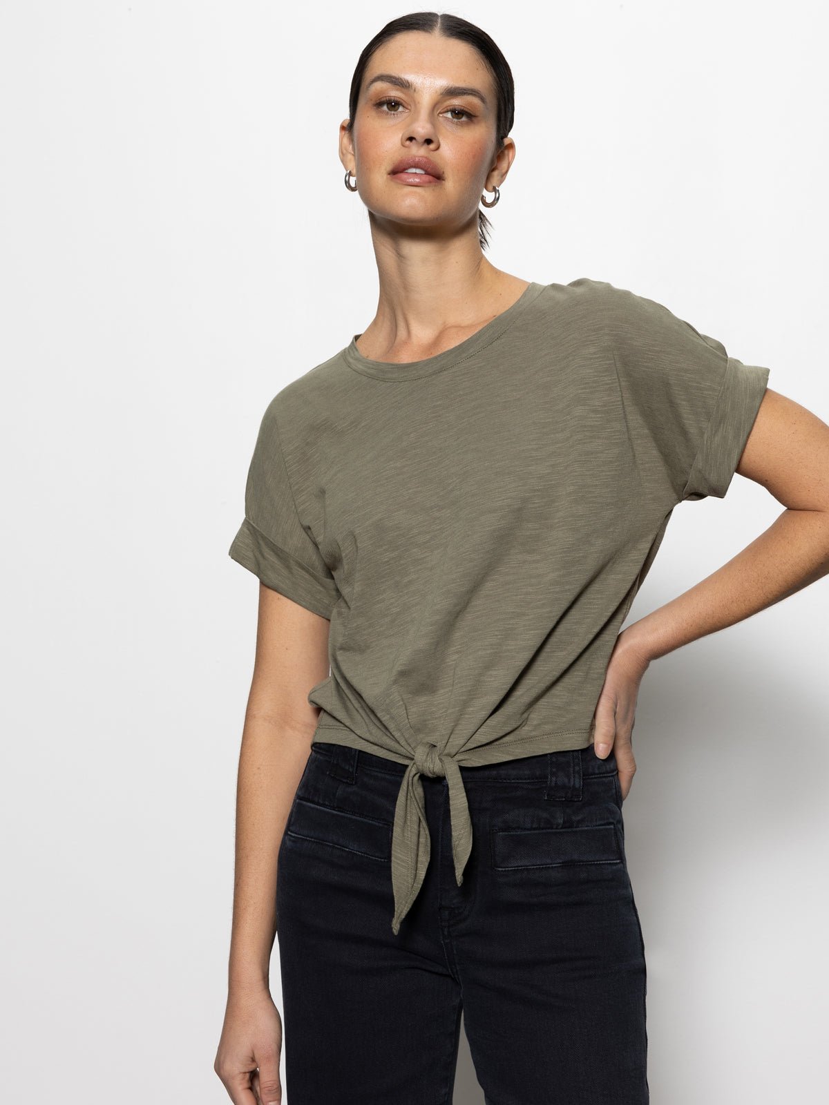 All Day Tie Tee Trail Green