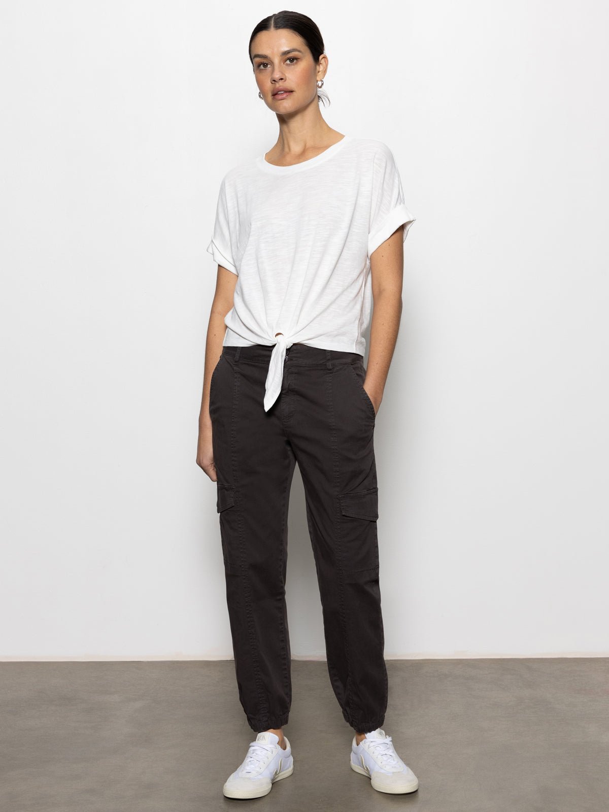 All Day Tie Tee White