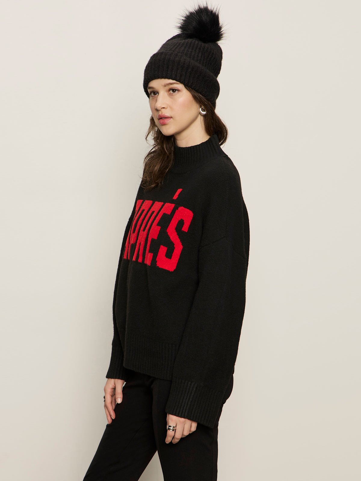 Apres Ski Sweater Black/Mars Red