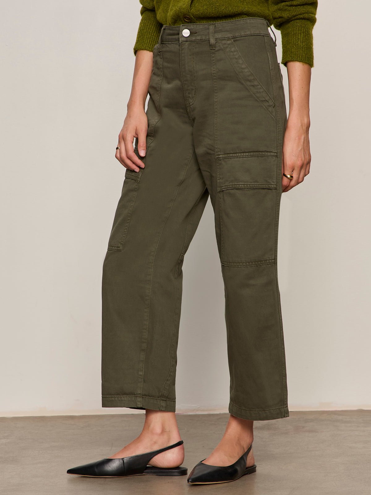 Boyfriend Utility Pant Kalamata Petite Sizing