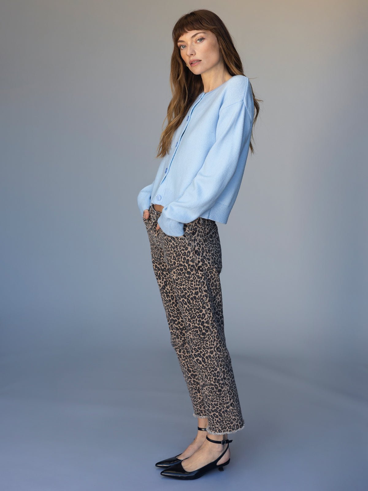 Cadence 90's Straight Crop Jean French Kitty