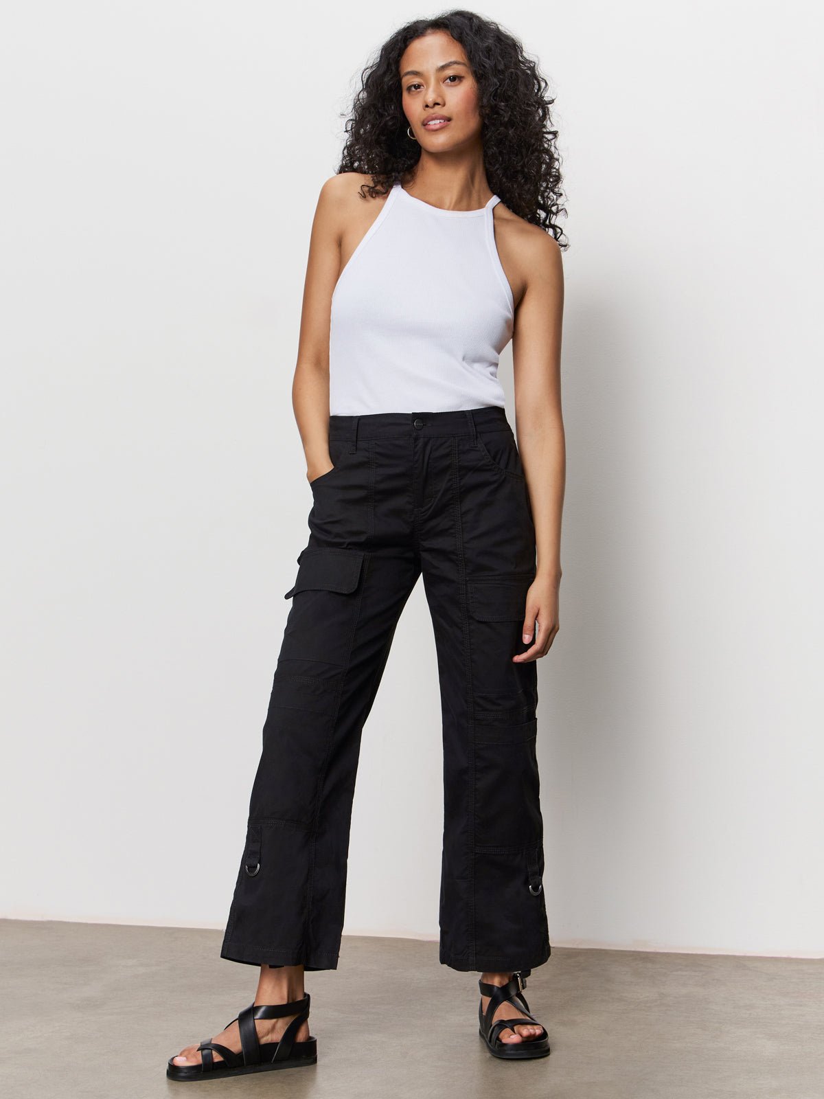 Cali Cargo Standard Rise Pant Black