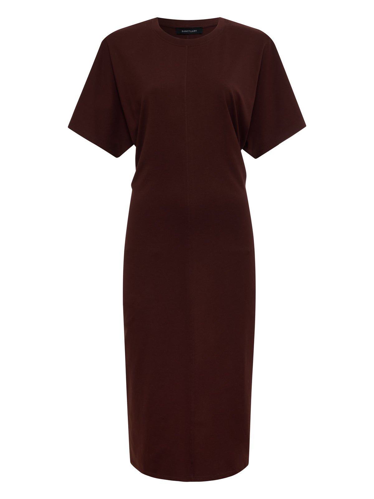 Cinched Waist T-Shirt Dress Chicory