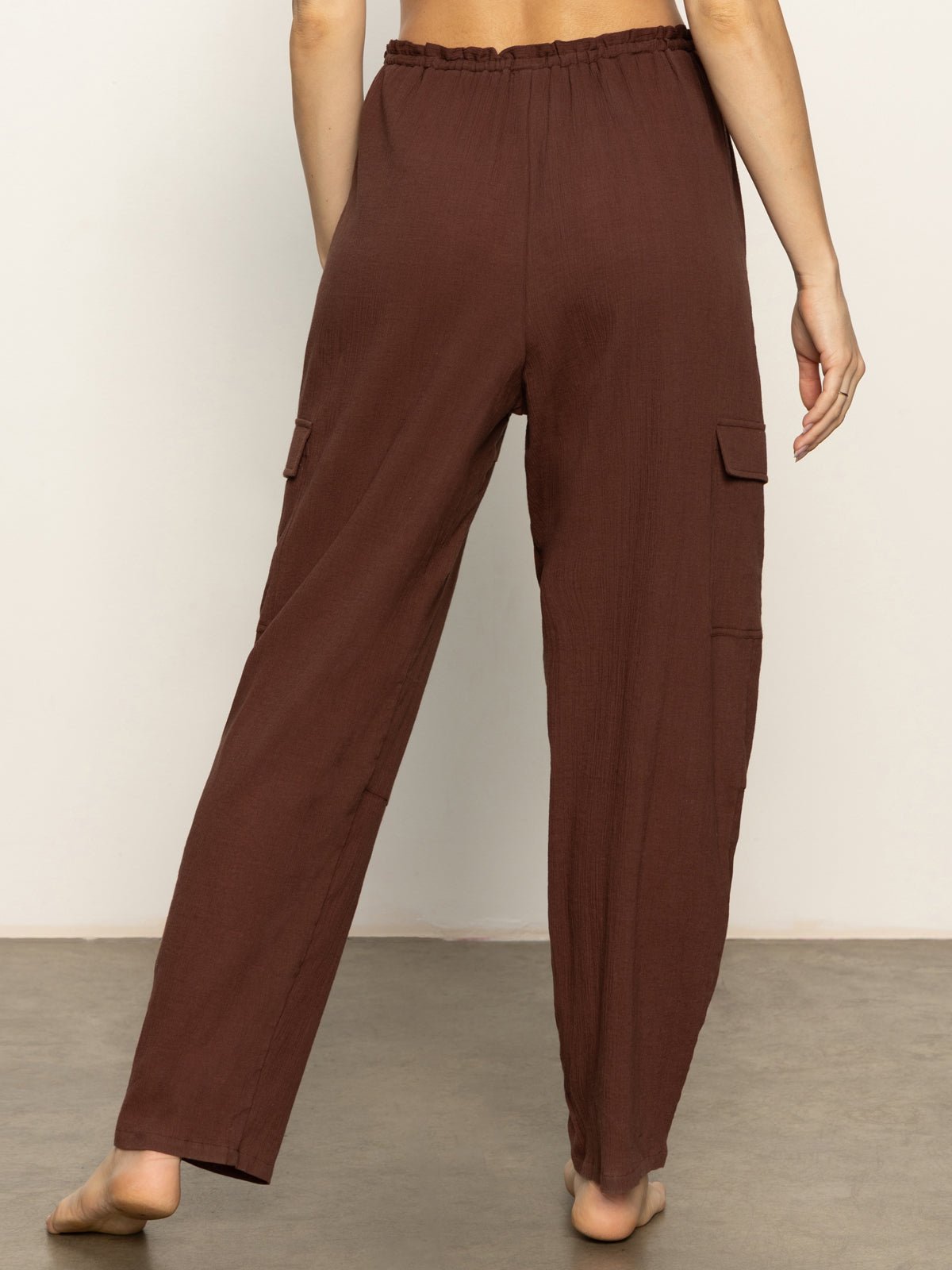 Coastal Covers Baggy Barrel Cargo Pant Espresso