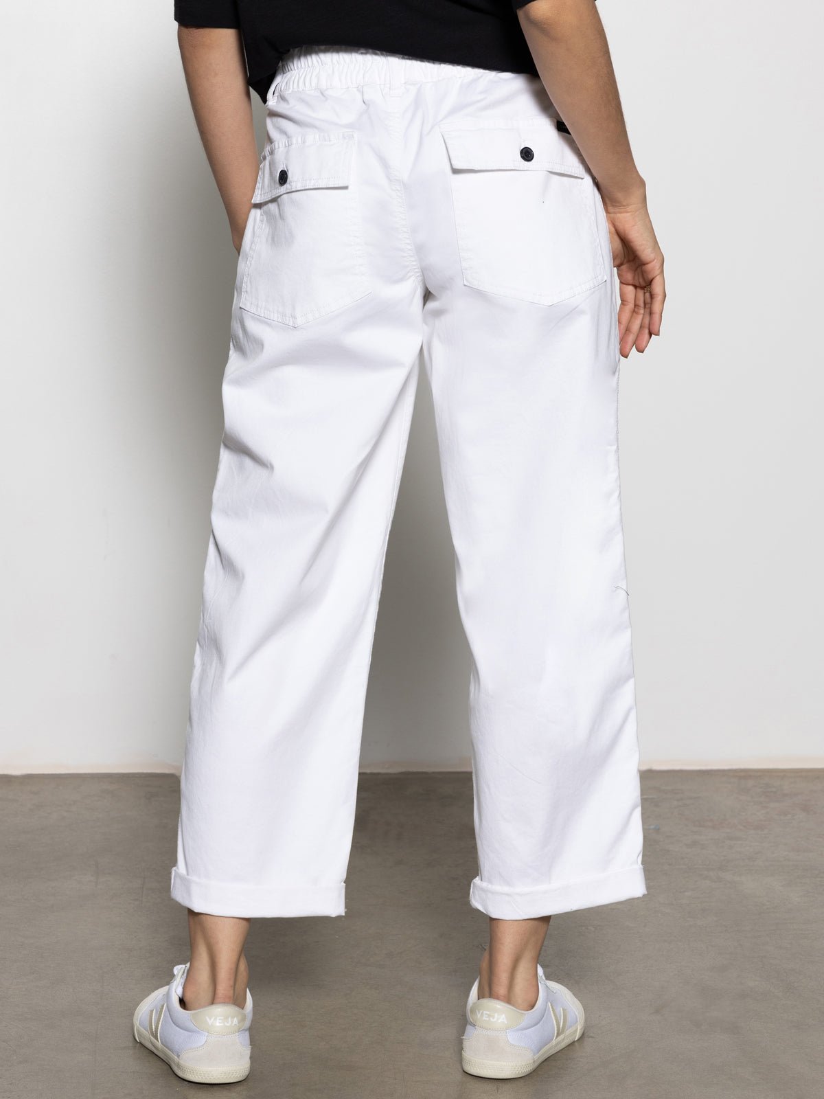 Cruiser Chino Semi High Rise Pant Bleached White