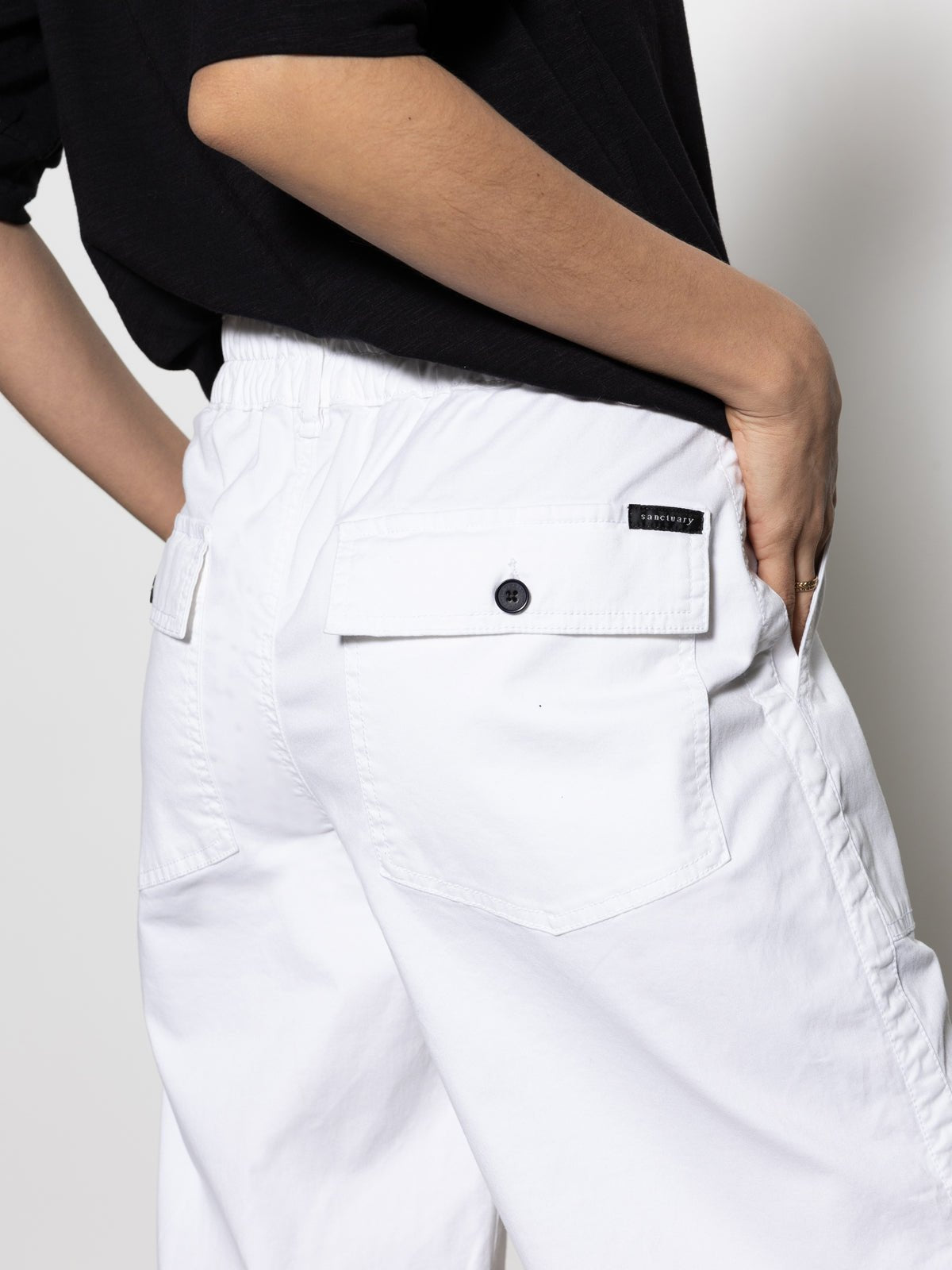 Cruiser Chino Semi High Rise Pant Bleached White