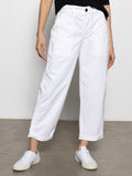 Cruiser Chino Semi High Rise Pant Bleached White