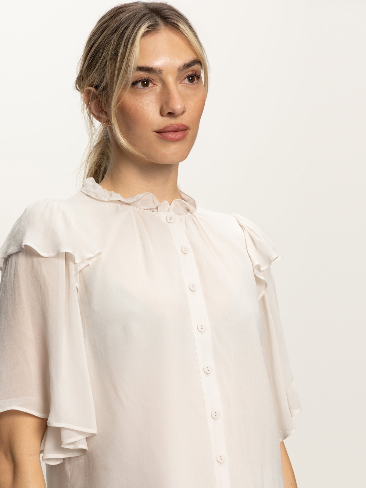 Deja Vu Blouse Light Oat