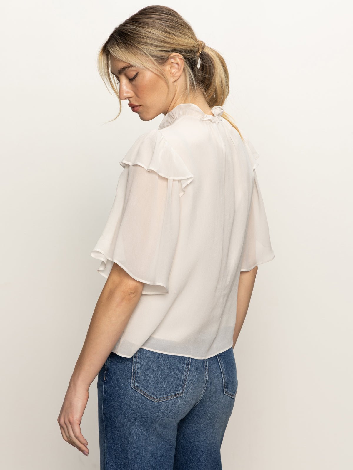 Deja Vu Blouse Light Oat