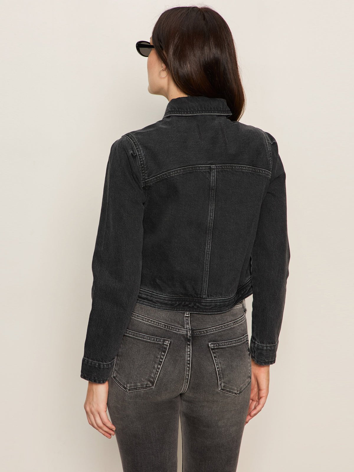 Denim Jacket Washed Black Denim