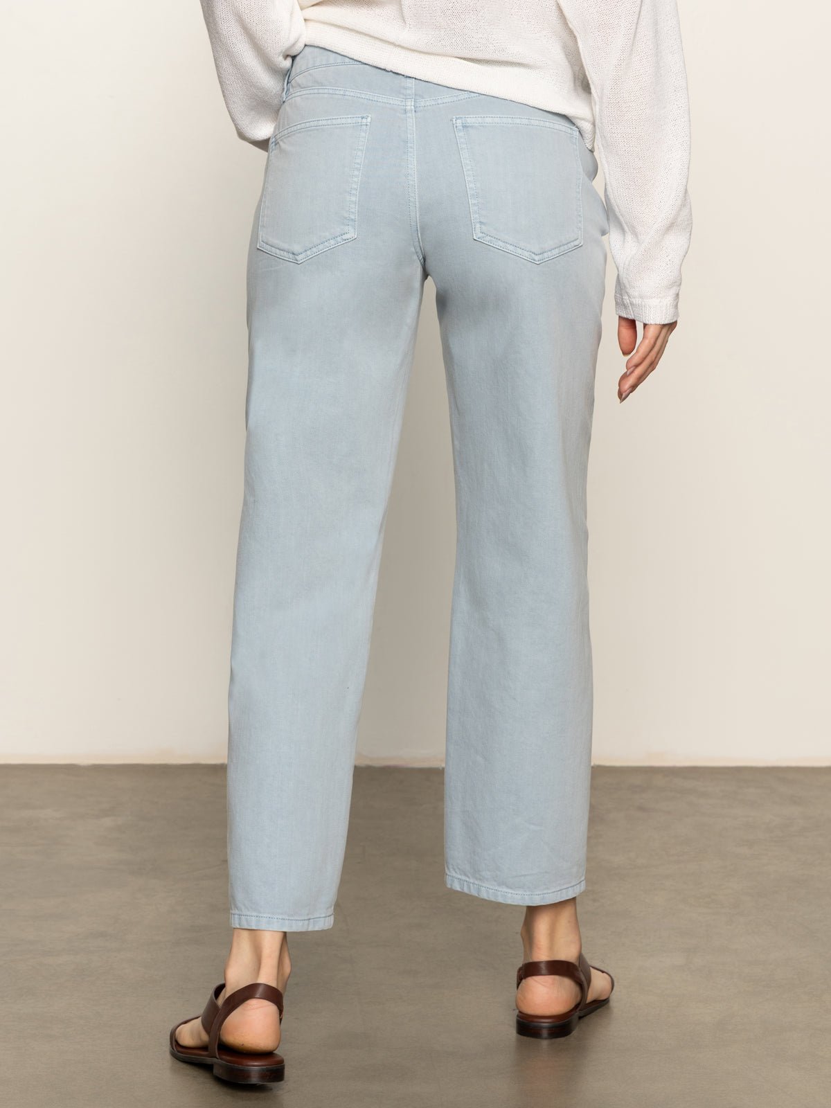 District Column Standard Rise Ankle Jeans Blue Mirage