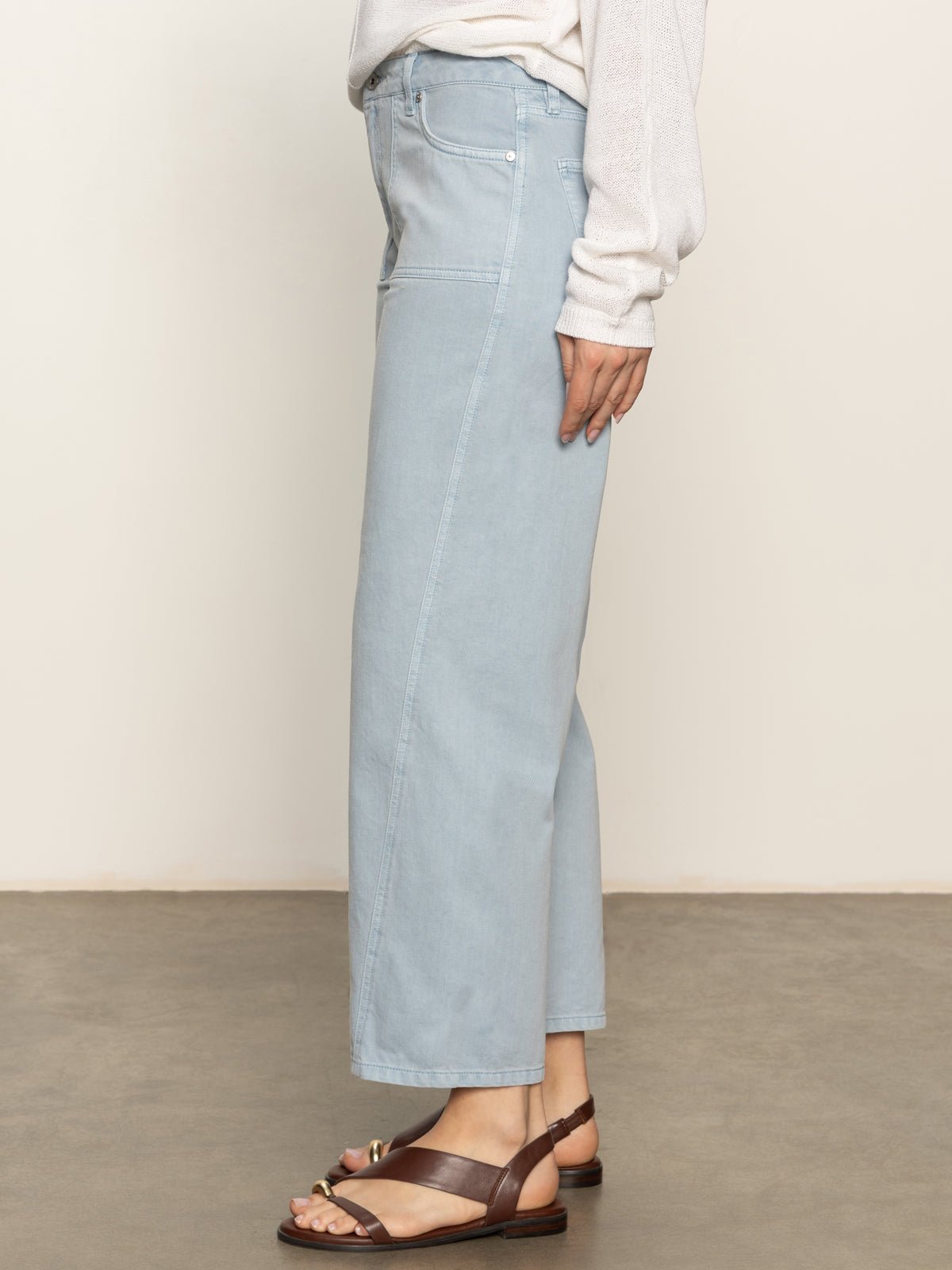 District Column Standard Rise Ankle Jeans Blue Mirage