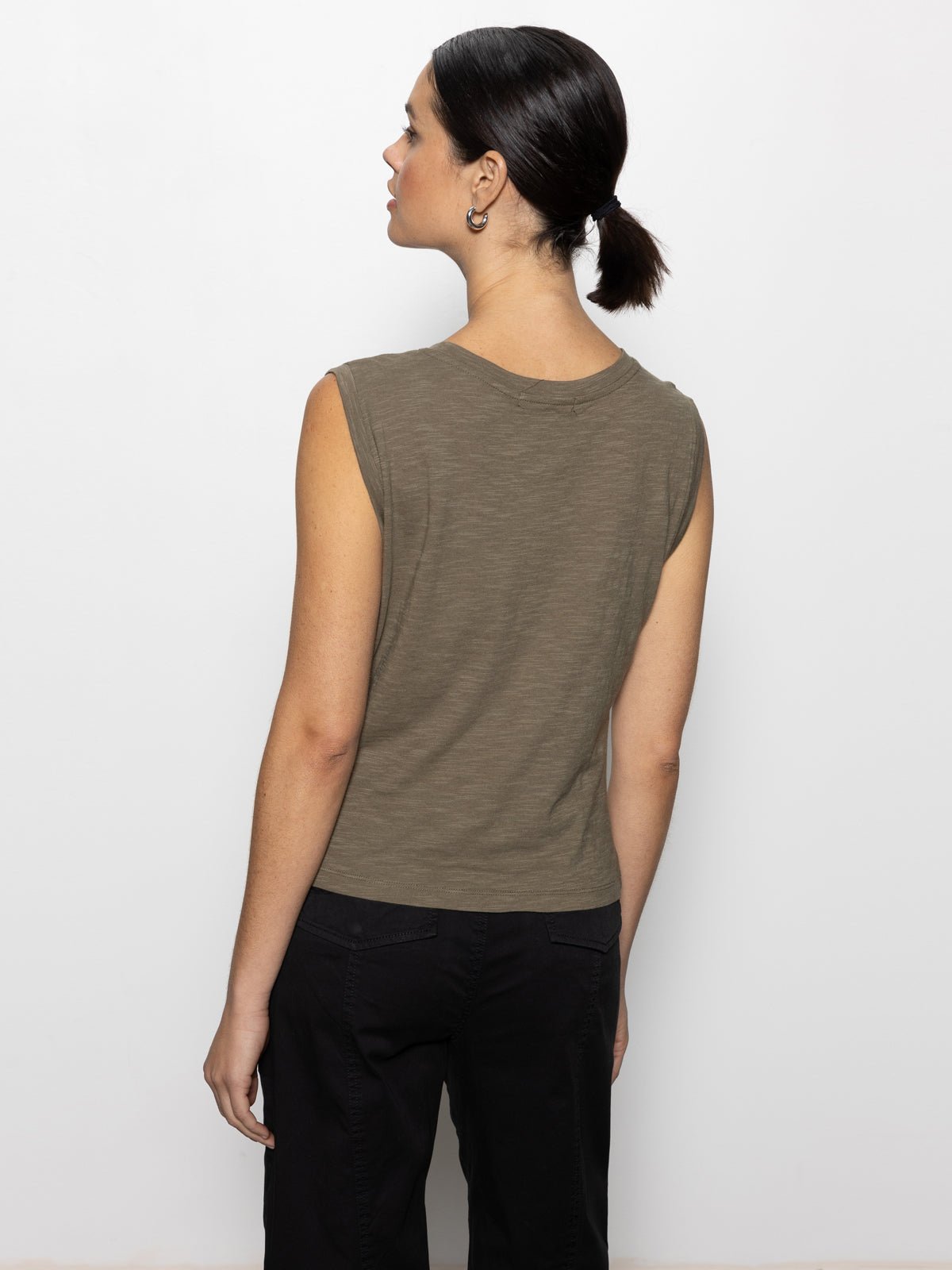 Draped Tank Burnt Olive