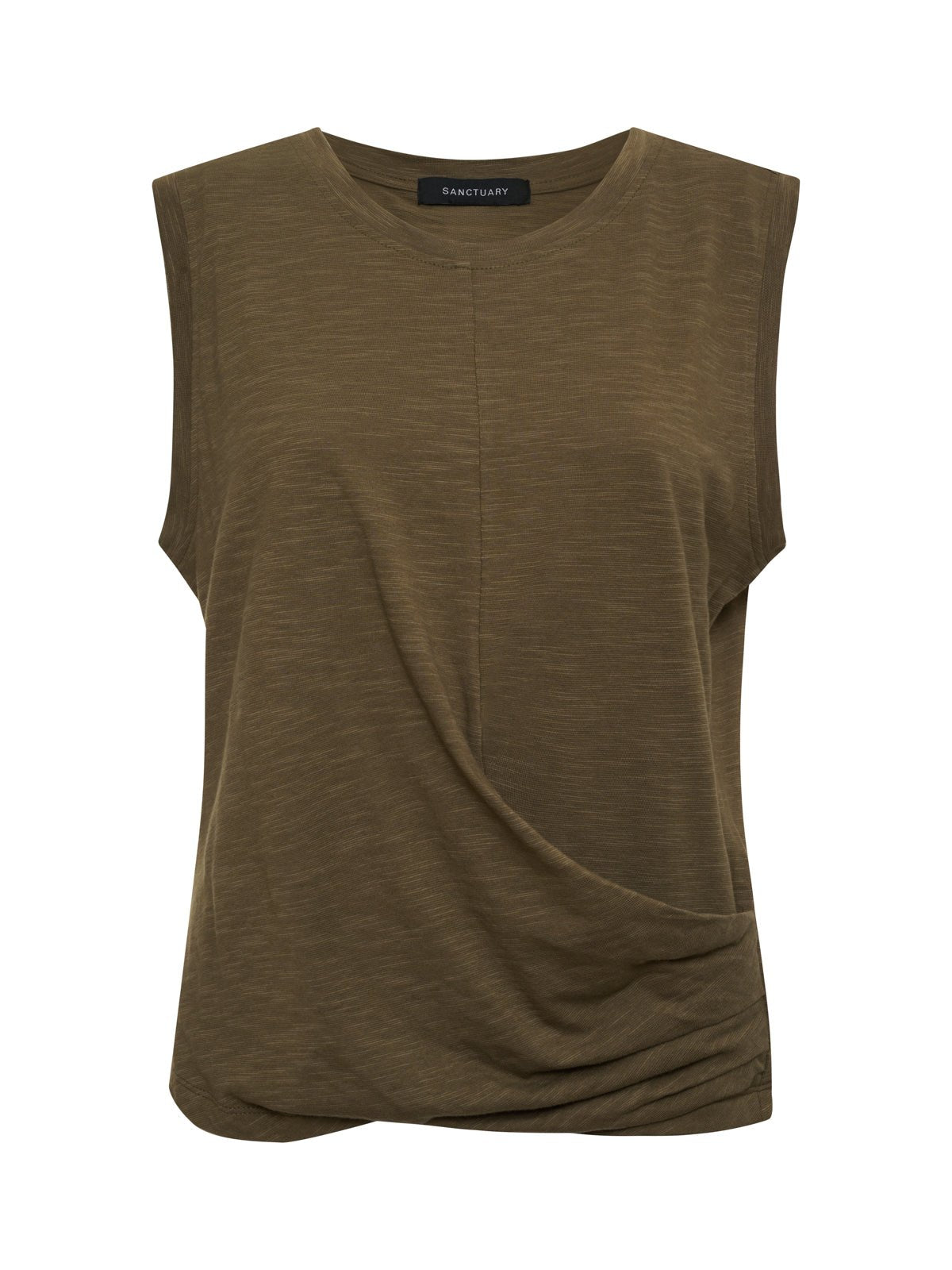 Draped Tank Burnt Olive