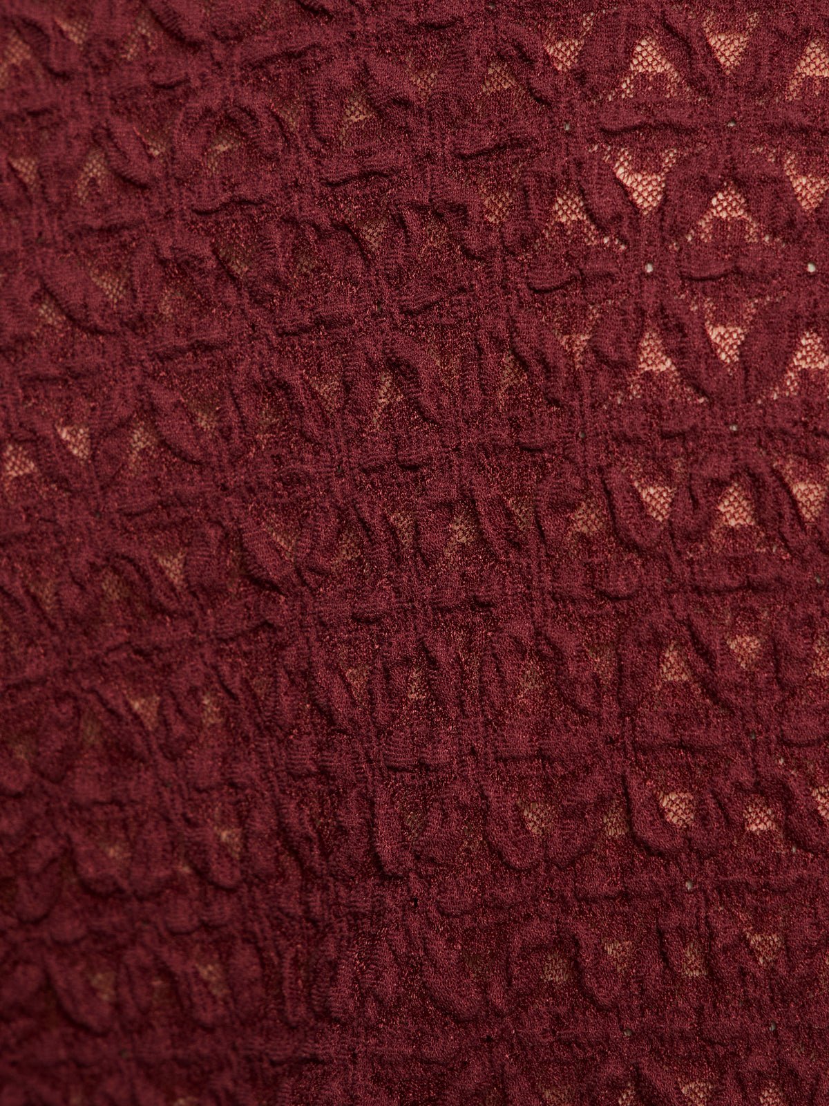 Dreamgirl Lace Button Up Top Night Berry