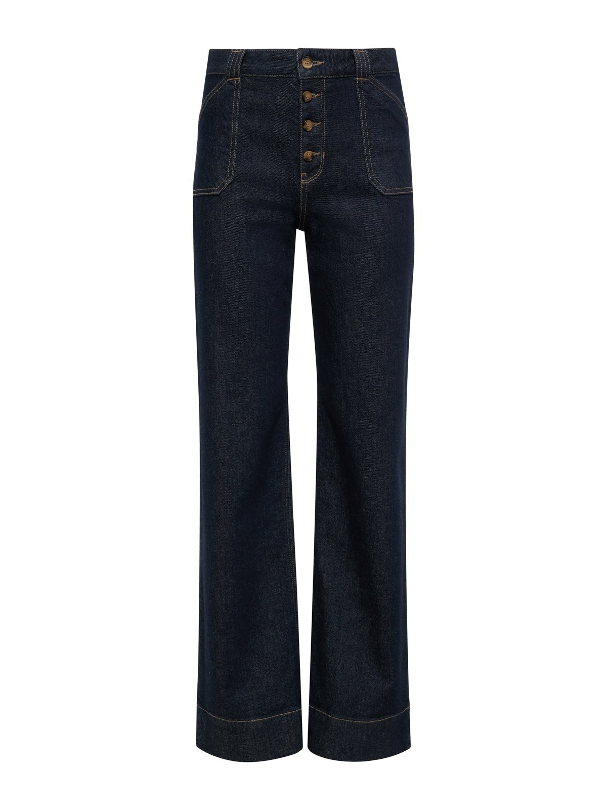Ekara Slim Wide Jean Indigo Dark Rinse Wash