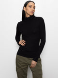Essential Turtleneck Top Black