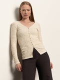 Fitted Raglan Cardi Light Oat