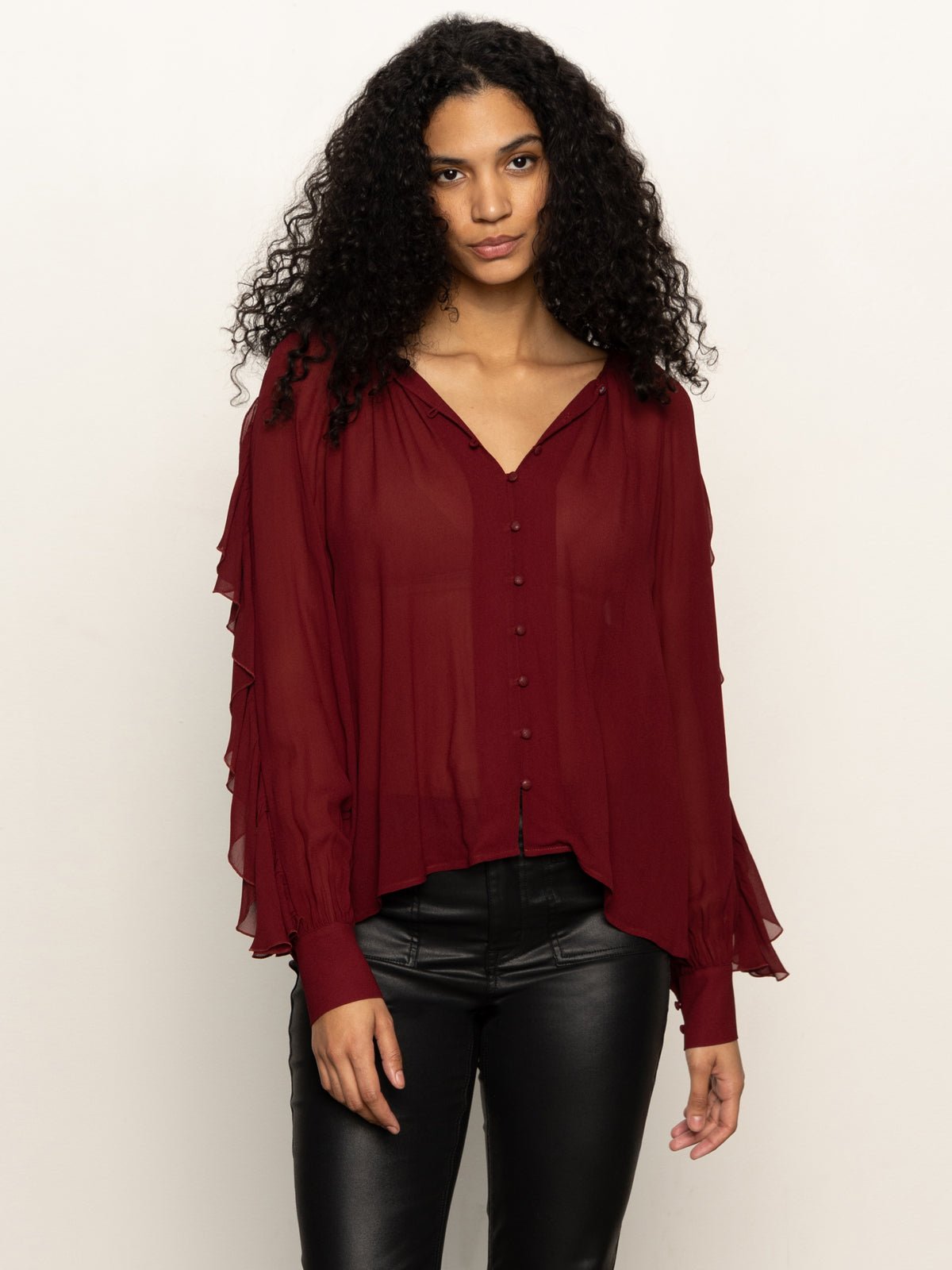 Harmony Blouse Crimson