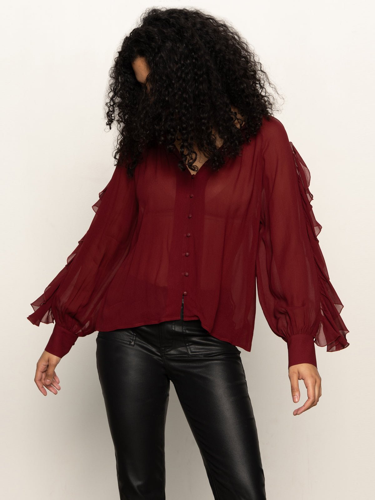 Harmony Blouse Crimson