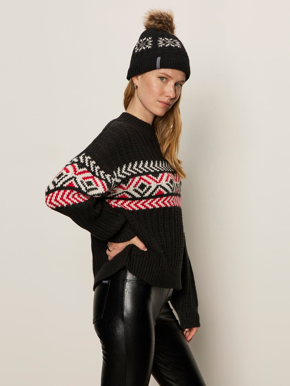 Send It Sweater Black Multi
