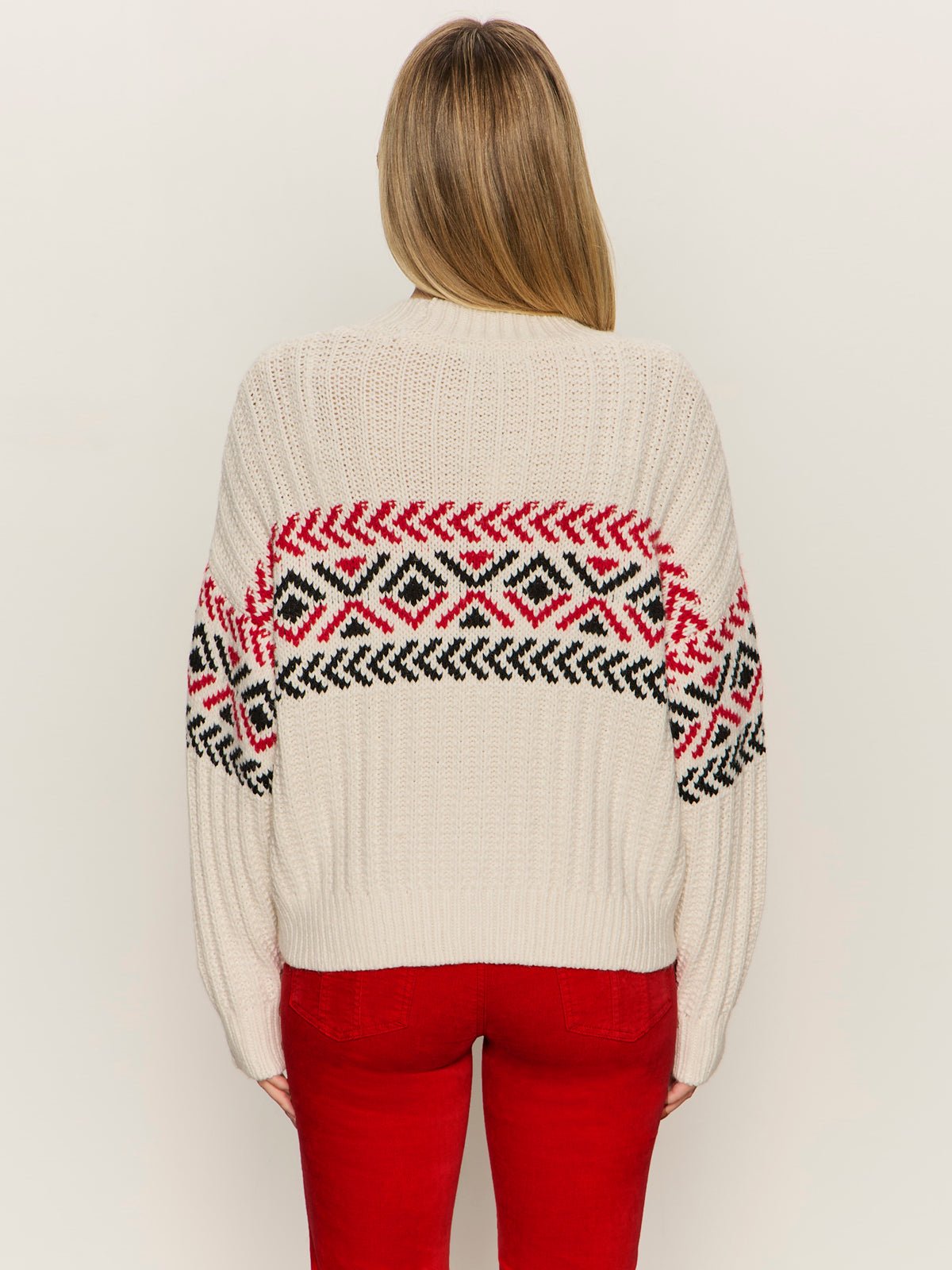 Send It Sweater Chalk Multi