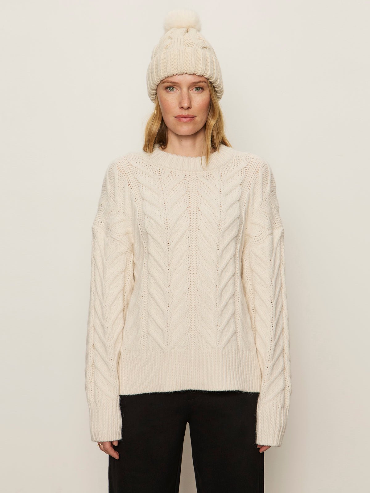 Snow Bunny Statement Sweater Chalk