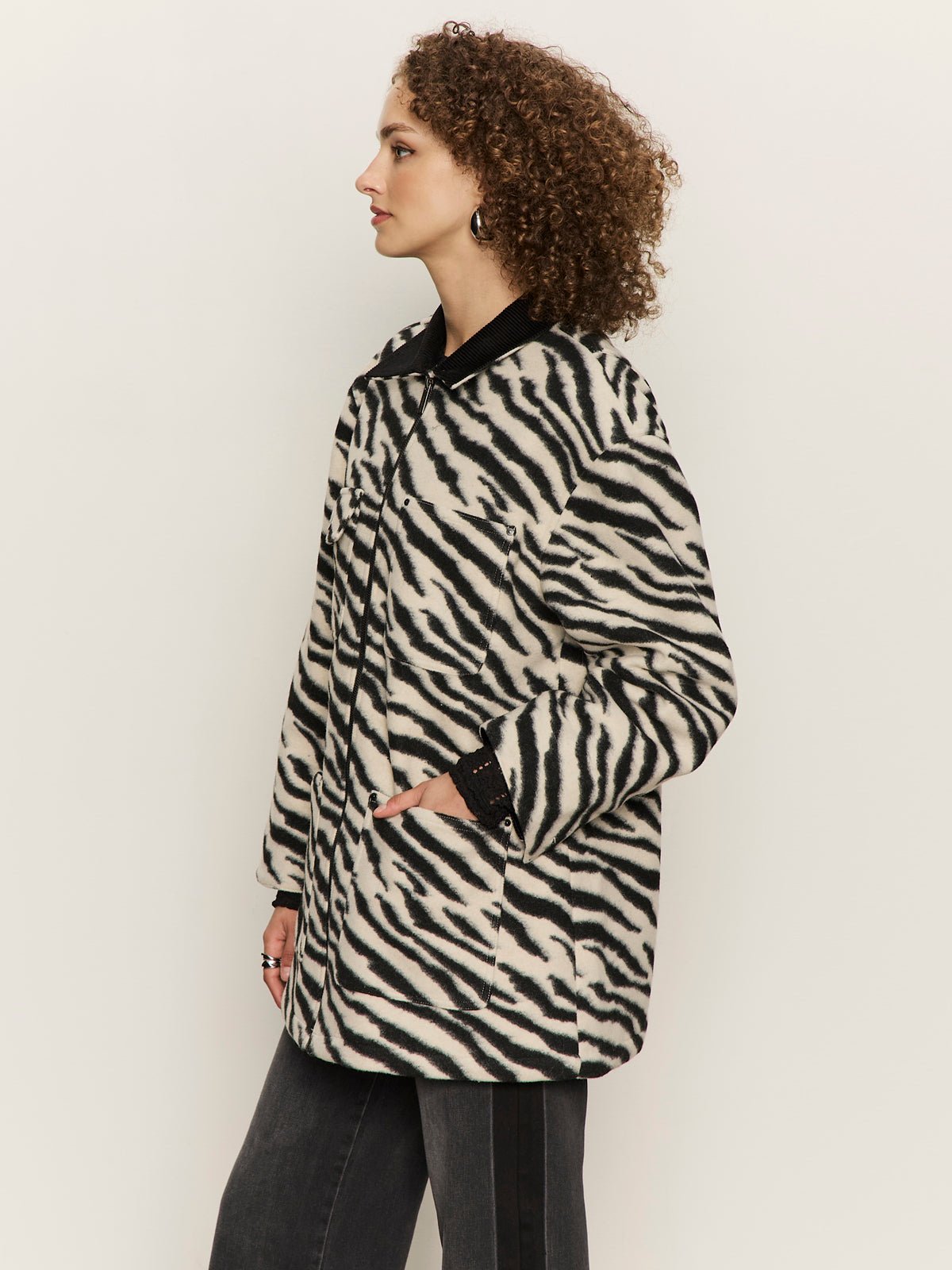 Soiree Barn Jacket Striking Zebra