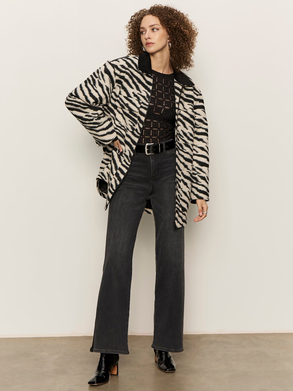 Soiree Barn Jacket Striking Zebra