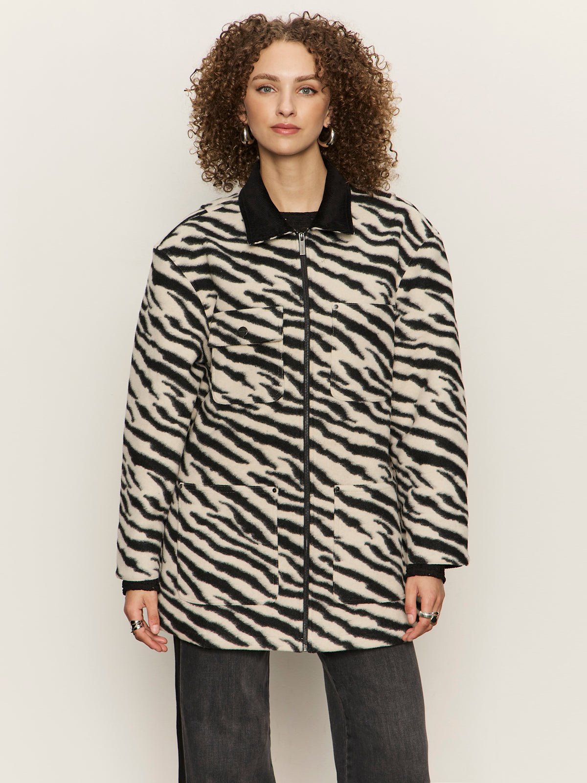 Soiree Barn Jacket Striking Zebra