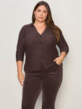 Textured Knit Dreamgirl Top Semi Sweet Extended Sizing