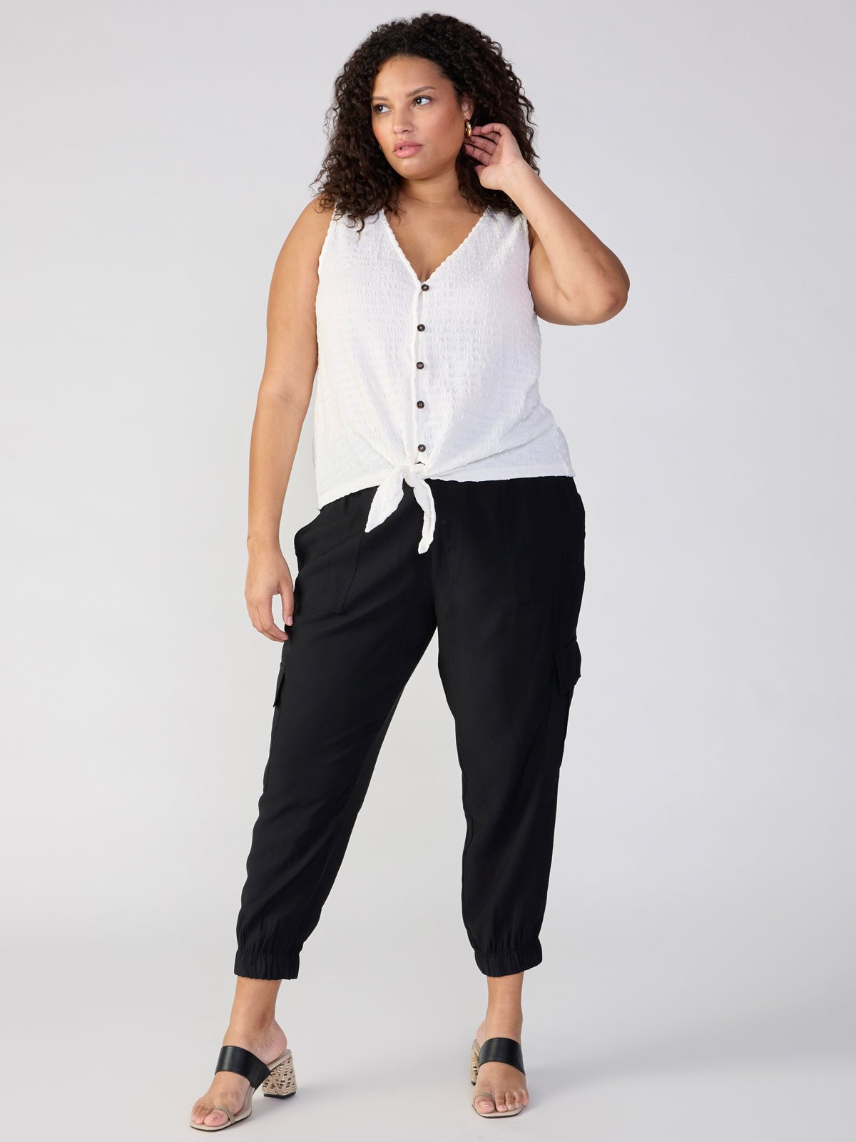 The Harmony Semi High Rise Pant Black Extended Sizing