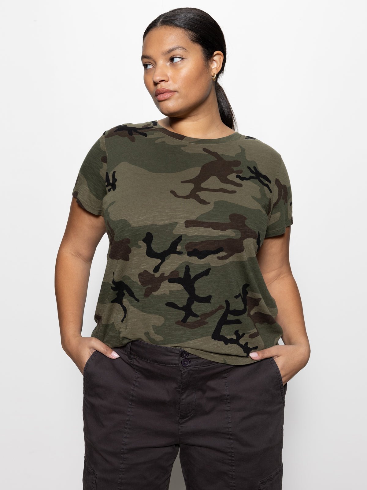 The Perfect Tee Hiker Camo Extended Sizing