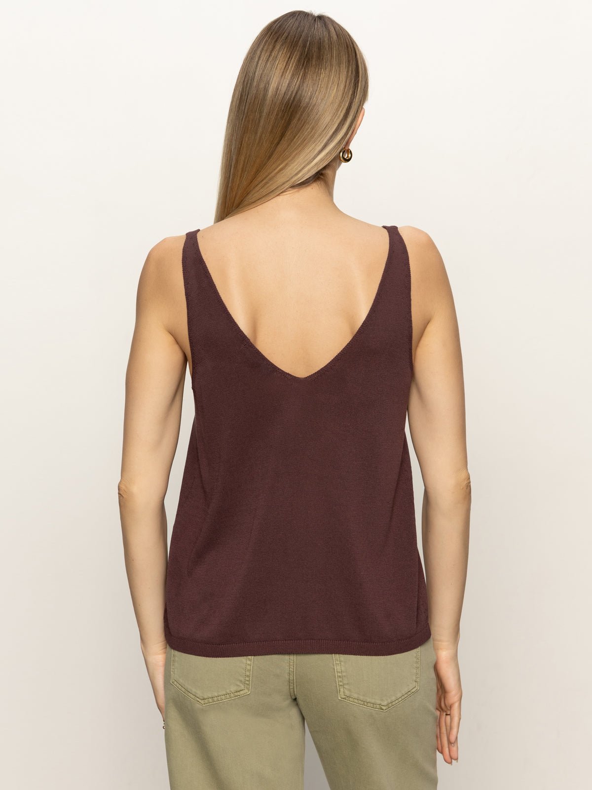 V-Neck Knitwear Tank Mesa