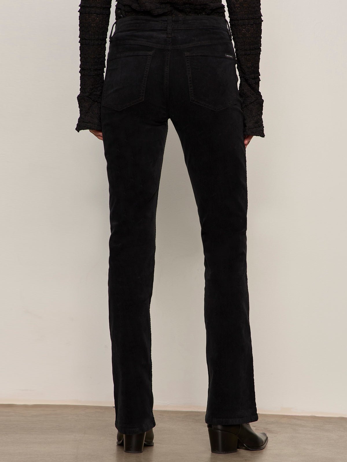 Velveteen Brook Bootcut Pant Black