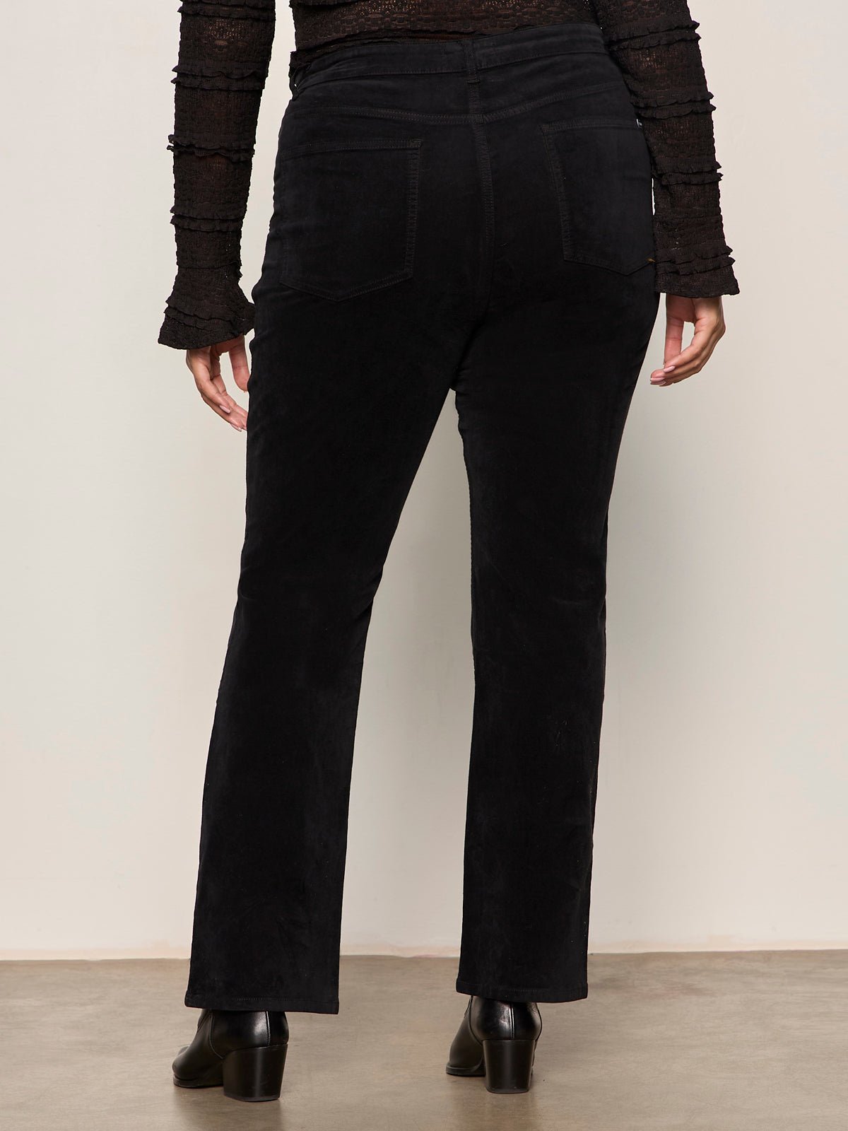 Velveteen Brook Bootcut Pant Black Extended Sizing