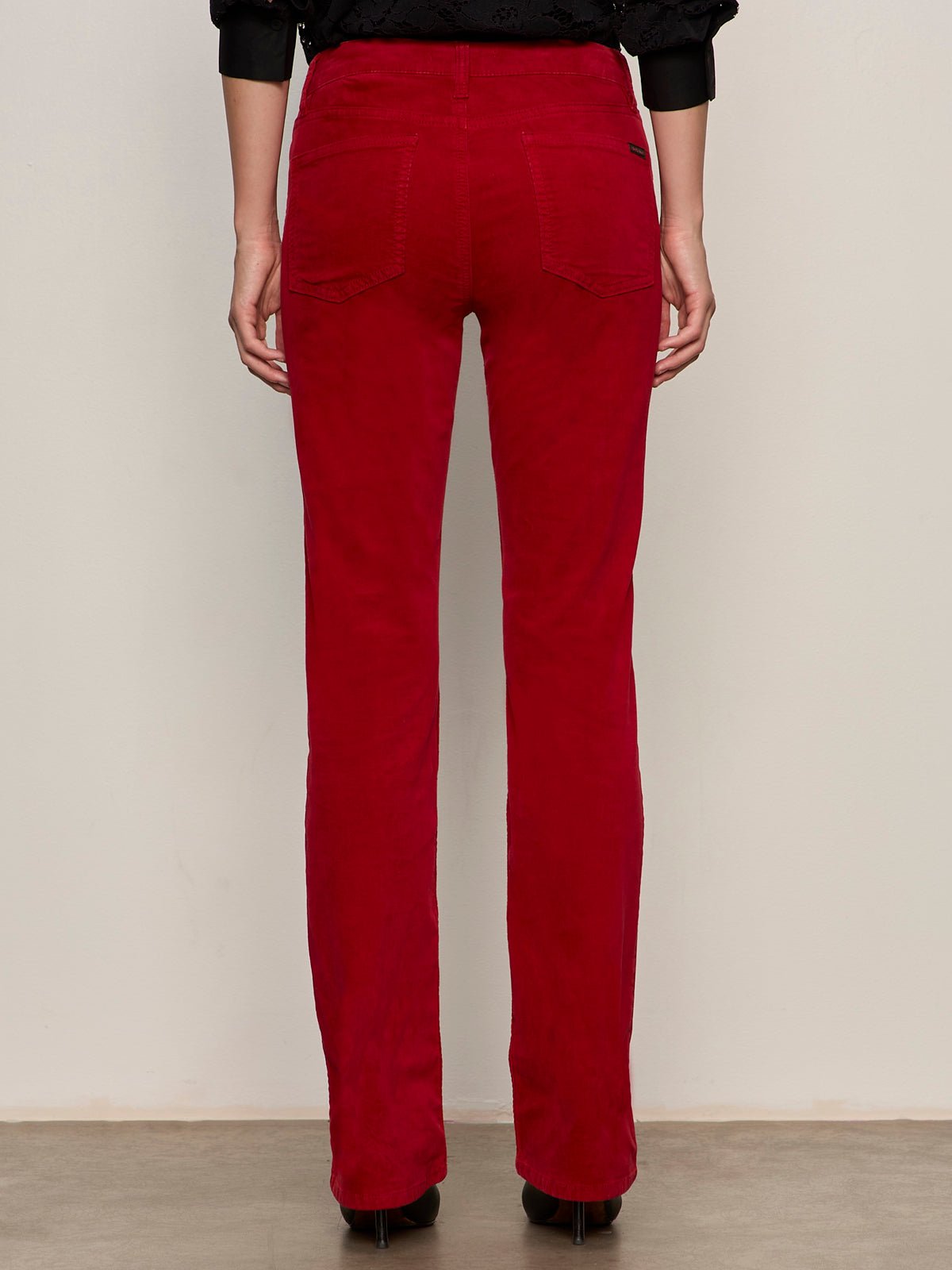 Velveteen Brook Bootcut Pant Cherry Lacquer