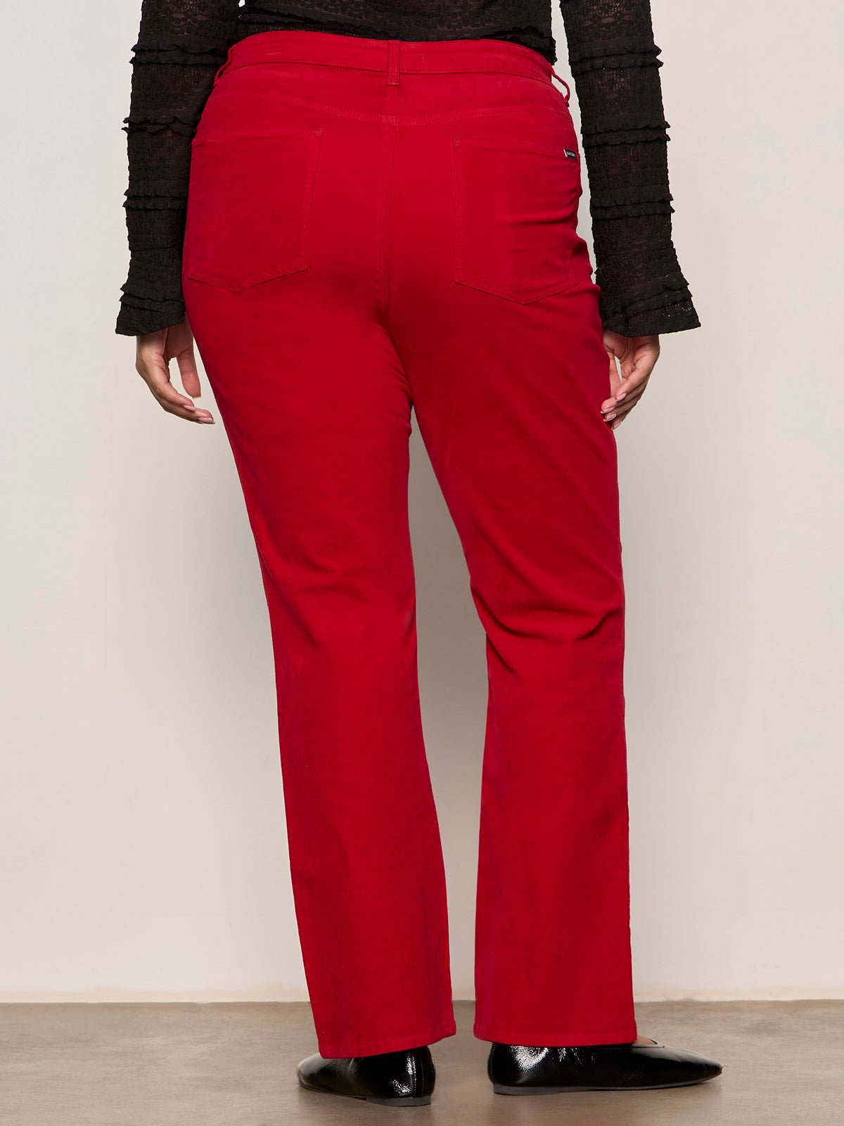 Velveteen Brook Bootcut Pant Cherry Lacquer Extended Sizing